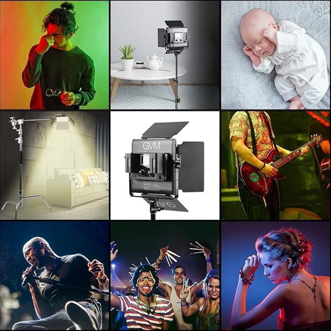 GVM RGB LED Video Lighting Kit, 800D Studio Video Lights - Image 8
