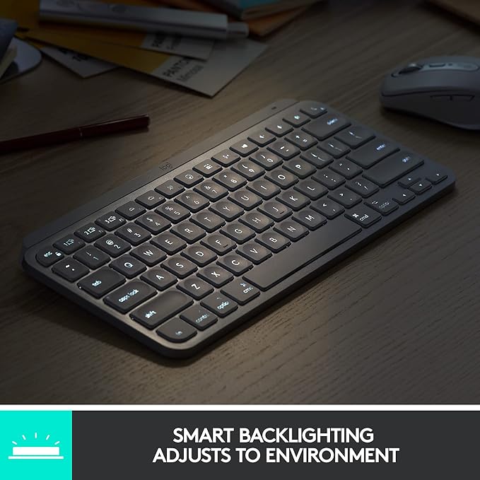 Logitech MX Keys Mini Minimalist Wireless Illuminated Keyboard, Compatible - Image 4