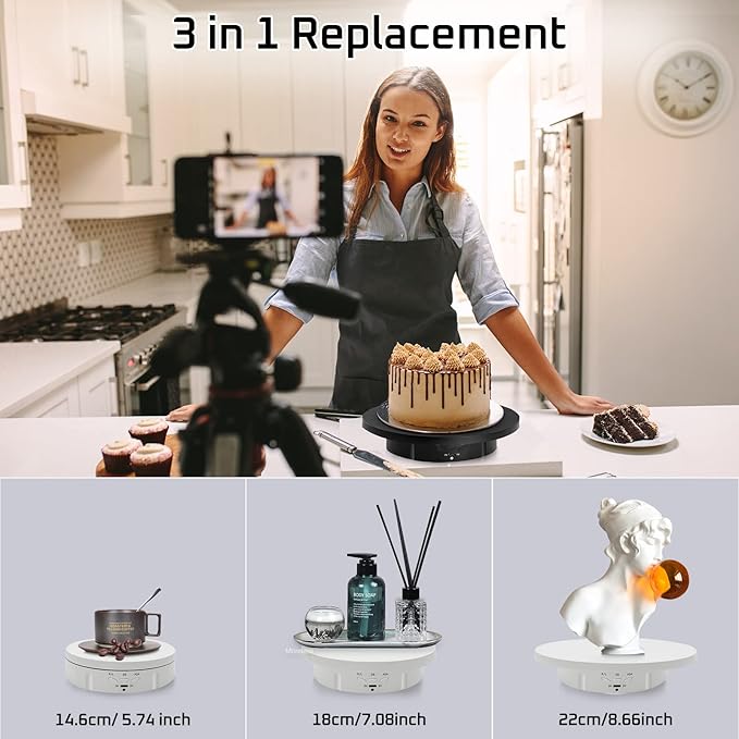 JAYEGT 3 in1 Motorized Rotating Display Stand - Image 3