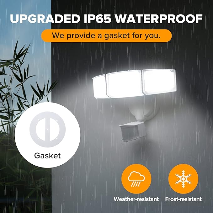 LUTEC 72W 7500LM LED Security Lights Motion Sensor Light Outdoor, 5000K Daylight - Image 8