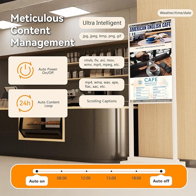 Canlarriz Digital Signage Kiosk 43 inch Digital Menu Board - Image 3