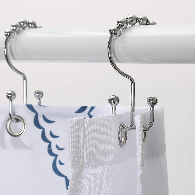 Shower Curtain Hooks, Goowin Shower Curtain Rings, Stainless Steel Shower - Image 6