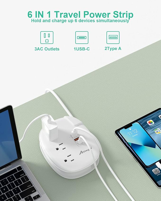 Alitayee 20W USB C Power Strip - Image 3