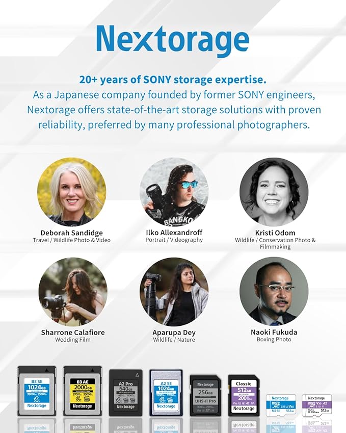 Nextorage 256GB SDXC UHS-II V90 SD Card Japanese Brand pSLC Max. Write Speed - Image 3