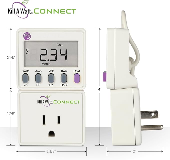 Kill A Watt Connect P4498 Electricity Usage Monitor Power Consumption Meter - Image 2