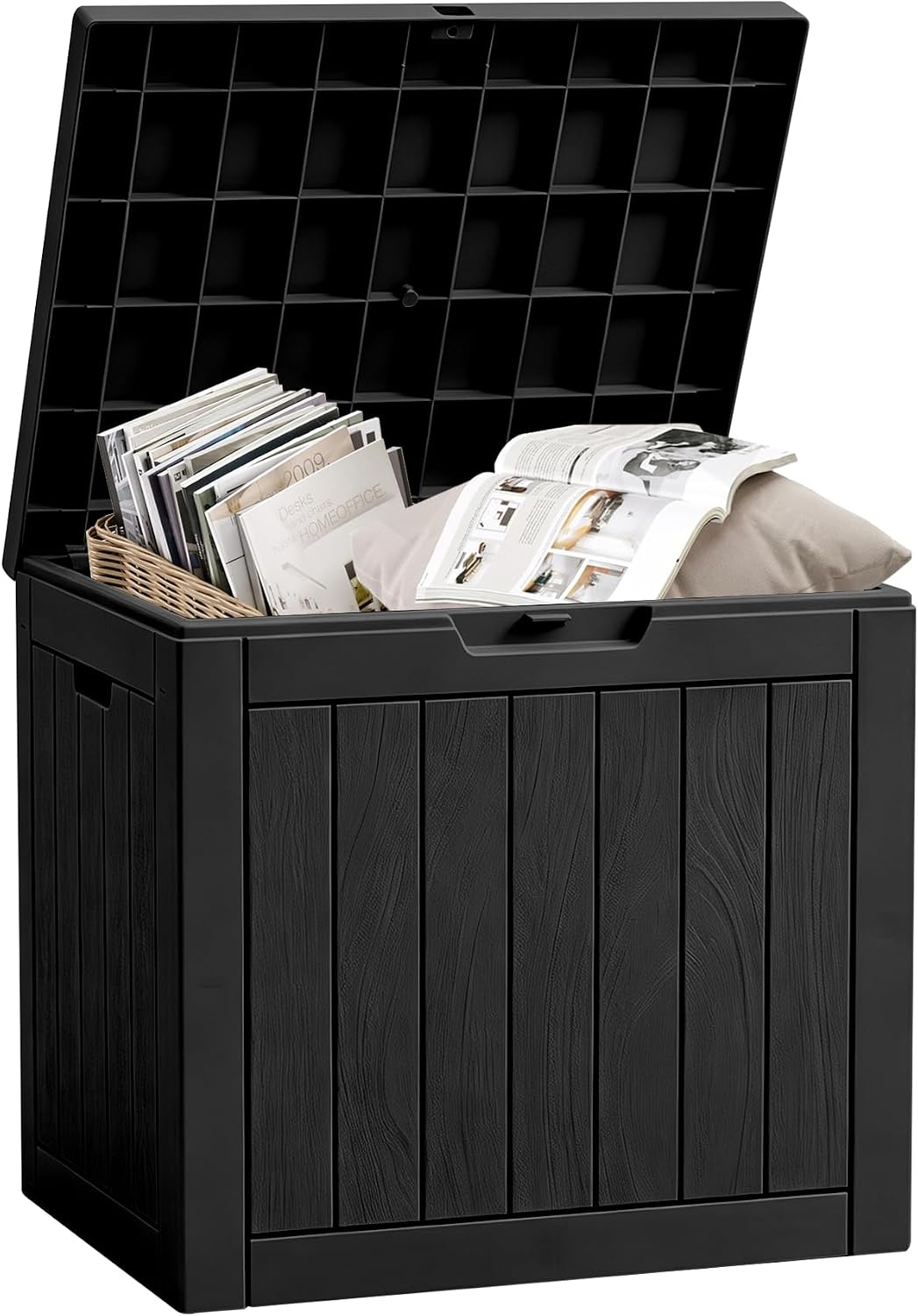 30 gallon outdoor storage box, waterproof resin deck, main product view