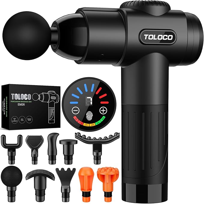 TOLOCO Massage Gun, Deep Tissue Back Massage by TOLOCO
