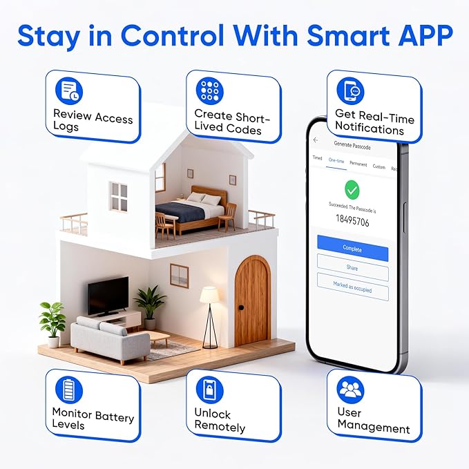 Smart Door Knob Fingerprint Door Lock - Image 5