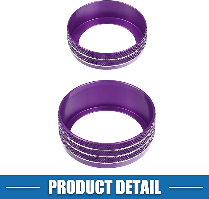 A ABSOPRO Car Air Conditioner Knobs Decals AC Radio Switch Knob Cover - Image 7