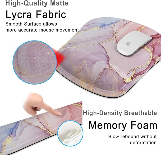 Keyboard Wrist Rest Memory Foam Ergonomic Mouse Pad - Image 3