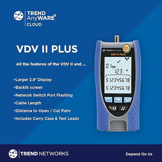 TREND Networks | R158008 | VDV II Plus | Cloud Connected | Voice, Data and - Image 4
