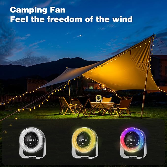 KKANDPP Desk Fans for Bedroom, Quiet Wall-Mounted Desk Fan - Image 6