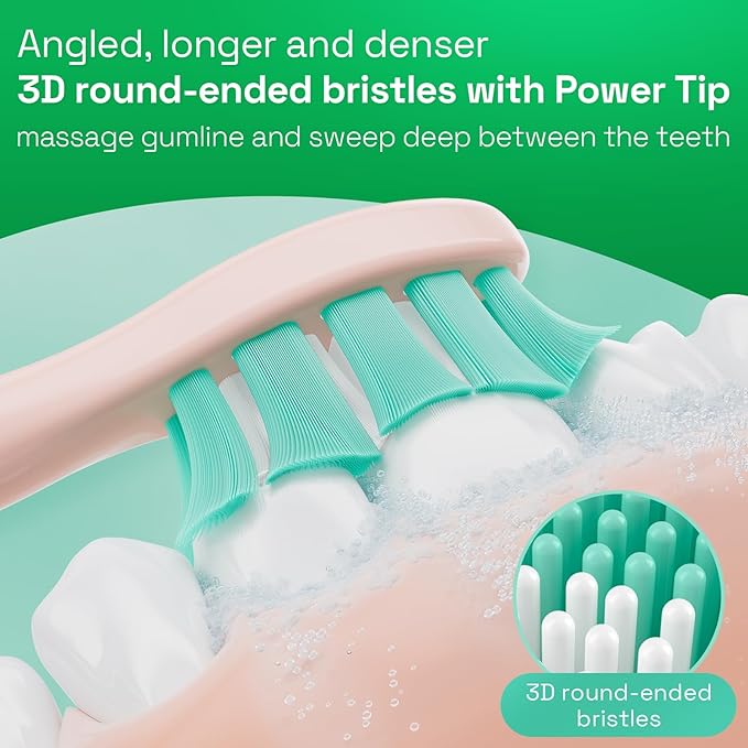 Brushmo Plaque Control Replacement Toothbrush Heads, Compatible - Image 5