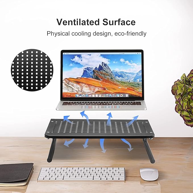 suptek Monitor Stand Riser for Computer, Notebook and All Flat Screen Display - Image 3