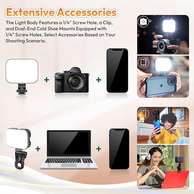 Ulanzi VL100X Selfie Light, Clip LED Light Panel - Image 4