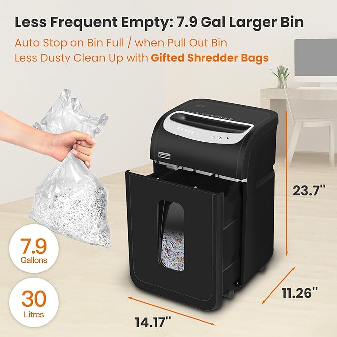 VidaTeco Paper Shredder for Home Office Heavy Duty - Image 5
