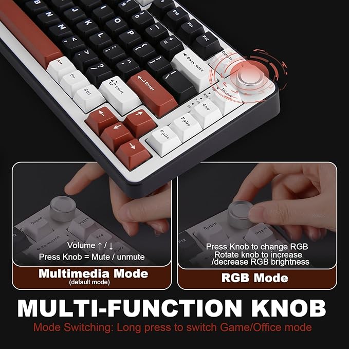 YUNZII B75 PRO Wireless Mechanical Keyboard, 75% Layout - Image 6