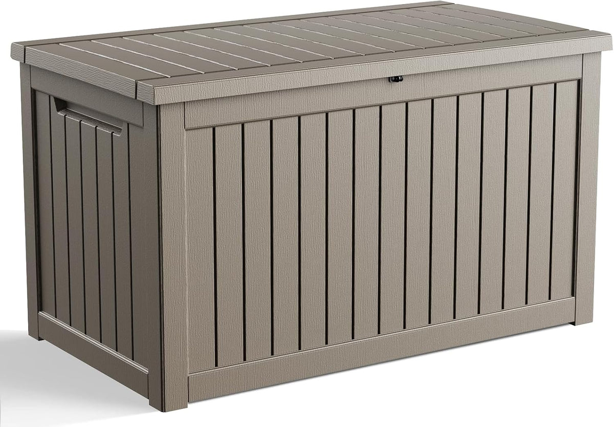 280 gallon outdoor deck box, lockable waterproof outdoor, main product view