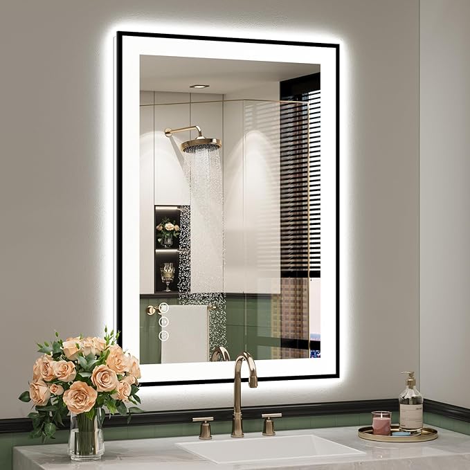YEELAIT 24x36 Inch LED Bathroom Mirror by YEELAIT