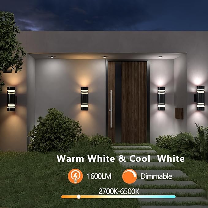 Smart WiFi Outdoor Wall Lights Exterior 2 Pack, Up and Down Porch Lights - Image 6