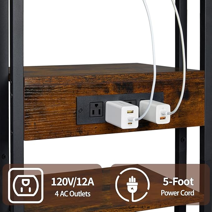 X-cosrack 16.5" Small 4-Tier AV Media Stand - Image 6