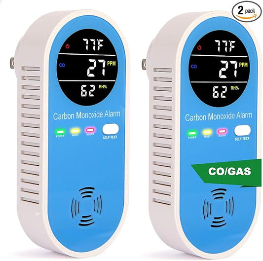 Vzmcov Plug-in Carbon Monoxide Detector by Vzmcov