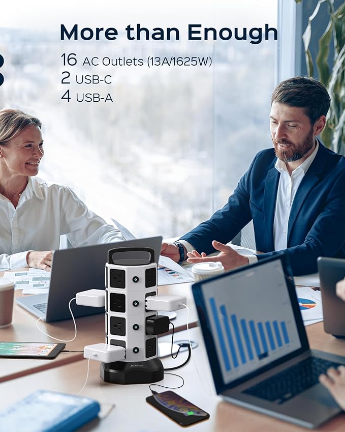 Power Strip Tower Surge Protector - Image 2
