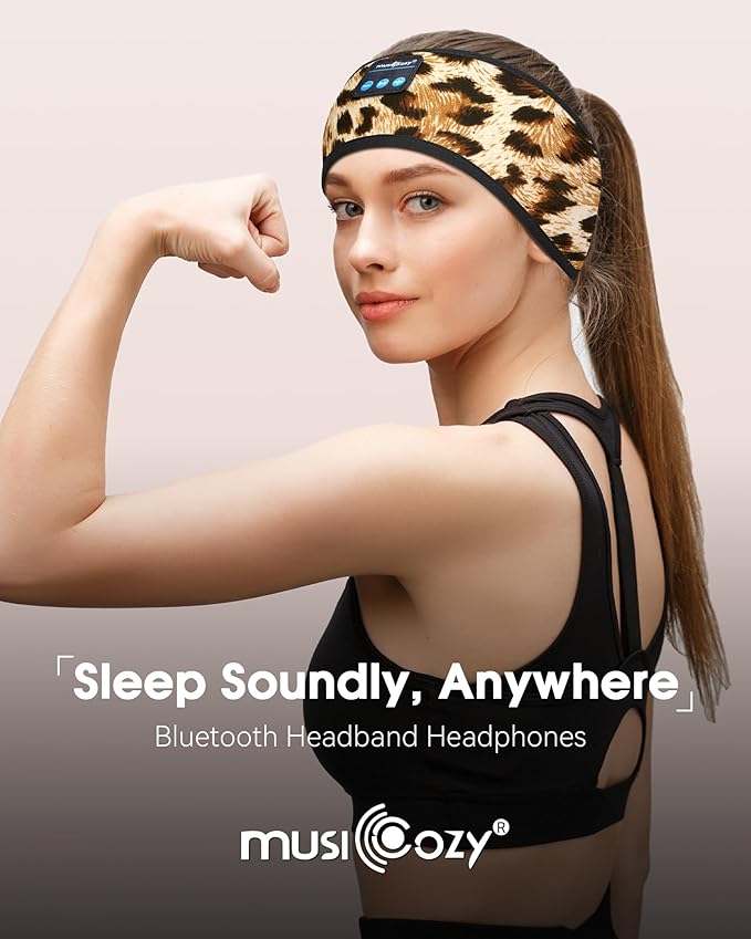MUSICOZY Sleep Headphones Wireless Bluetooth 5.4 Sports Headband - Image 3