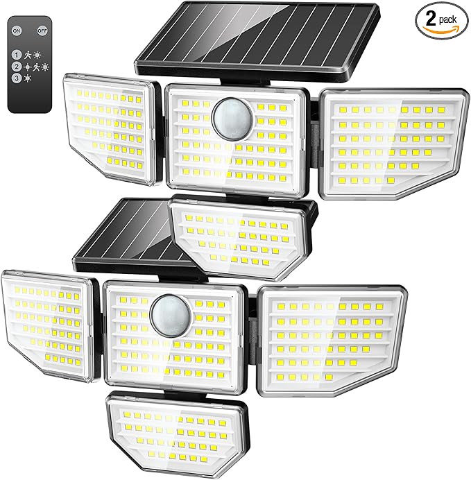 Adewalk 3000LM Solar Outdoor Lights by Adewalk