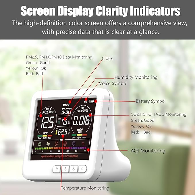 Professional Indoor Air Quality Monitor - Image 8
