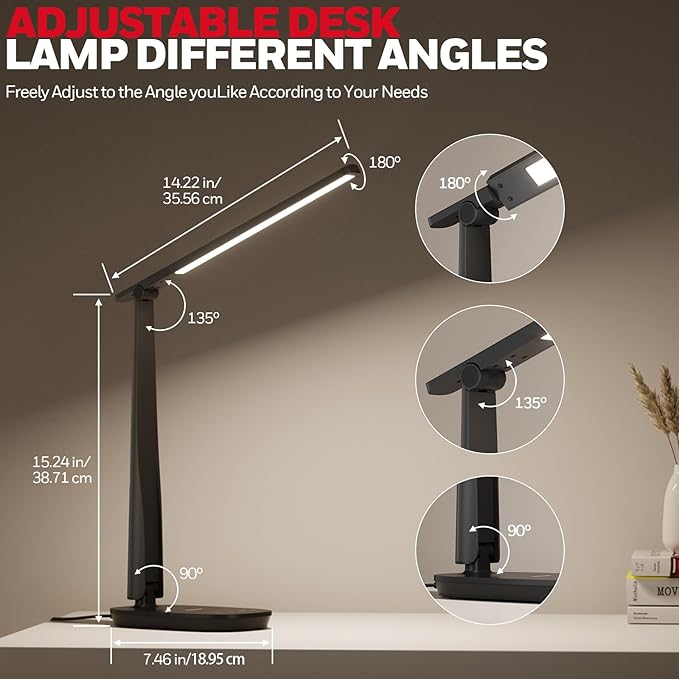 Honeywell LED Desk Lamp for Home Office, Eye-Caring Light - Image 5