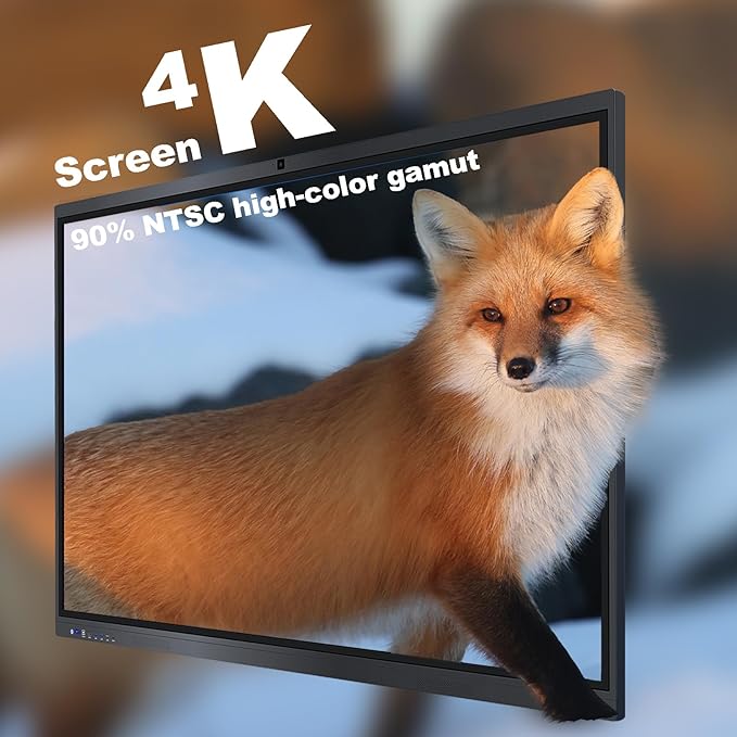 Smart Board, 4K UHD Touch Screen Open Dual System Smart Whiteboard, Digital - Image 3