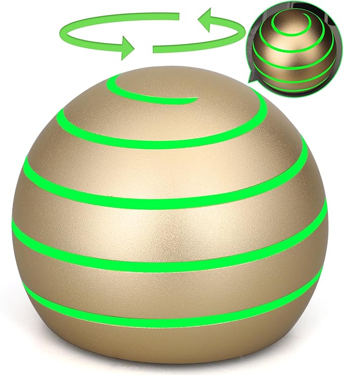 Luminous Desk Spinning Toys for Kids Adults, Metal Kinetic Stress Ball by Mechaniker
