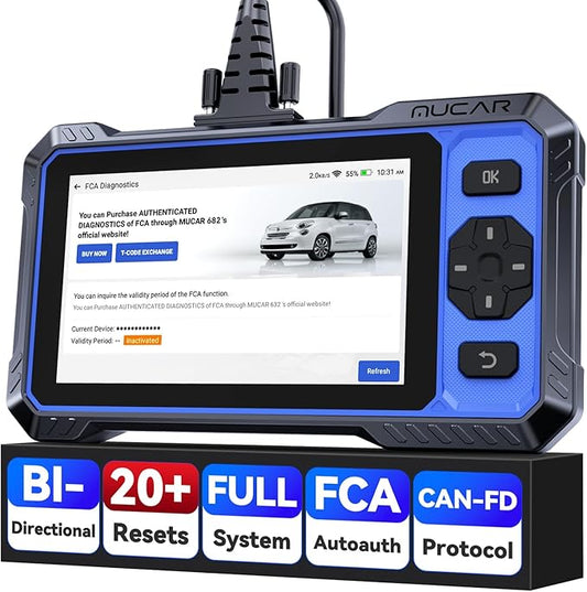 OBD2 Scanner, MUCAR 682 AI-Assisted Car Diagnostic Tool, Automotive by MUCAR