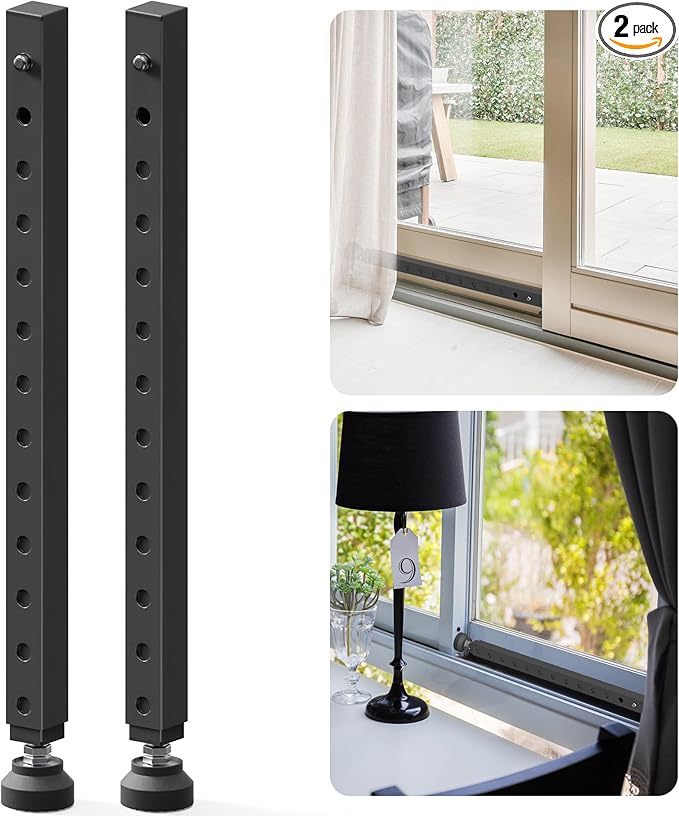 Gadgetzan Adjustable Window Security Bar, 17-33 Inch Sliding Door Security Bar by Ourproductsarededicatedtobringingyouconvenience