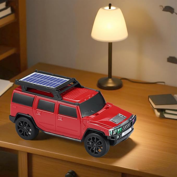 WSTER WS-696 Solar Bluetooth Replica Speaker – Portable Modern Off-Road Car - Image 6