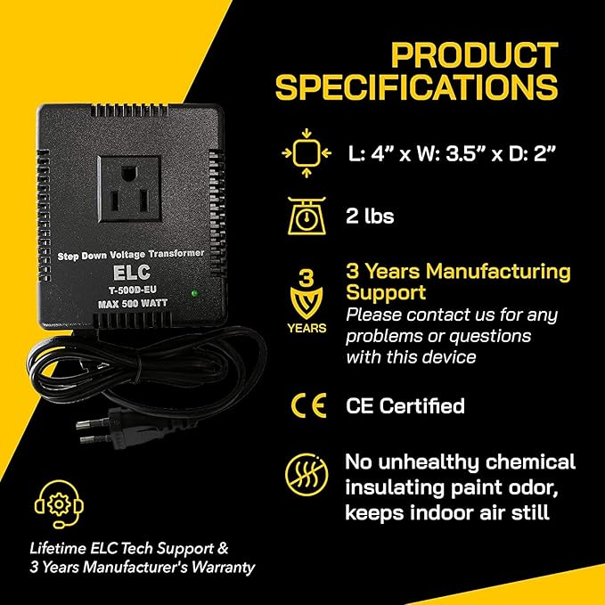 ELC 500-Watt Voltage Converter - Image 8