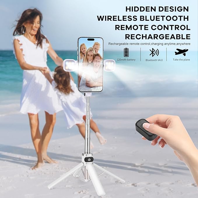 Mini Phone Tripod Stand, MQOUNY 38" Phone Tripod &Selfie Stick - Image 5