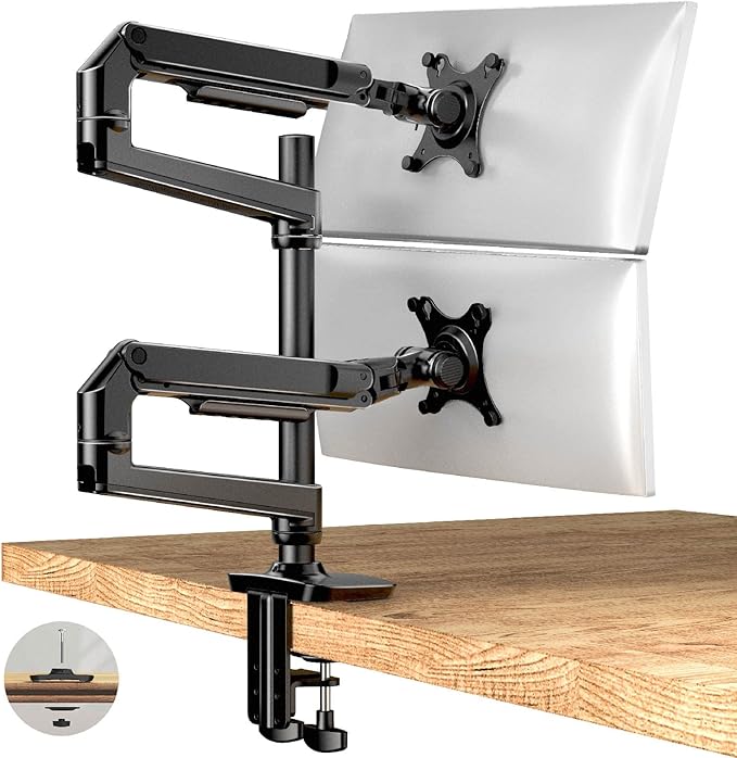 Ergounion Dual Monitor Mount, Holds Screens up to 40 Inches and 25 lbs by Ergounion