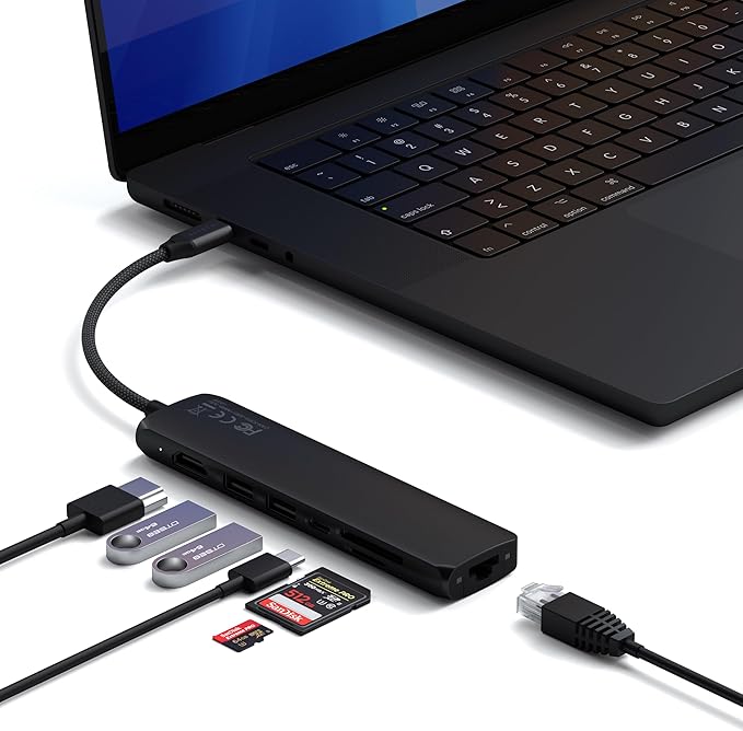 Satechi 7 in 1 USB C Hub Multiport Adapter by Satechi