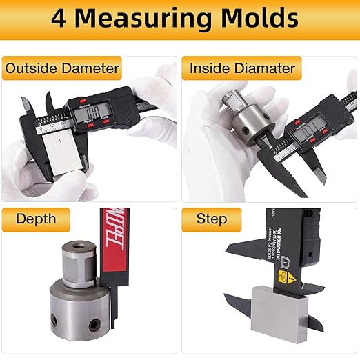 UNIPEC 6 inch Digital Caliper Micrometer, ABS Body - Image 4