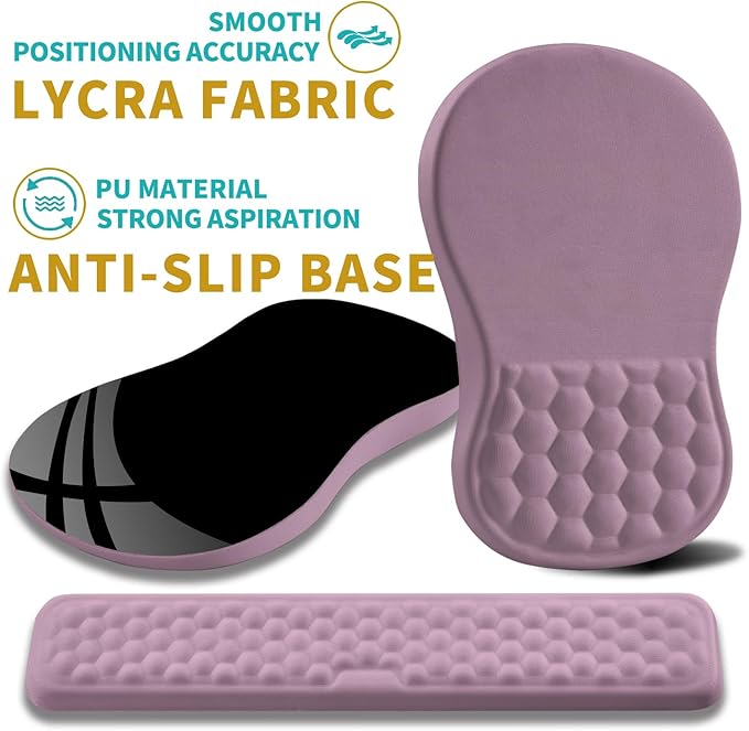 Hokafenle 2 in 1 Ergonomic Mouse Pad Wrist Support & Wrist Rest - Image 6