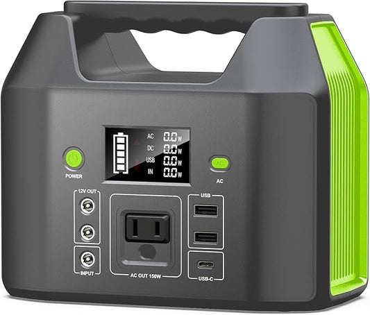 SinKeu Portable Power Station, 122.8Wh LiFePO4 Battery by SinKeu