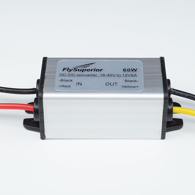 FlySuperior DC 24V/36V to 12V Step Down Converter Reducer Regulator, 60W Power - Image 5