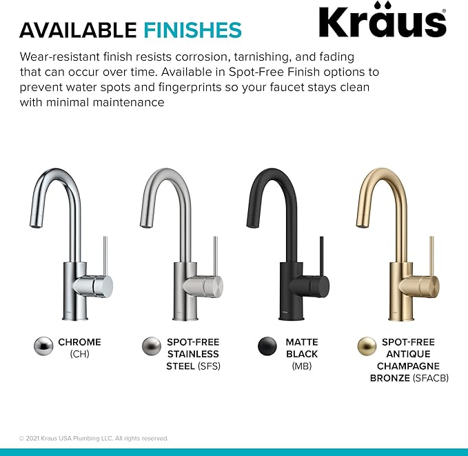 KRAUS Oletto Single Handle Kitchen Bar Faucet in Chrome Finish, KPF-2600CH - Image 10
