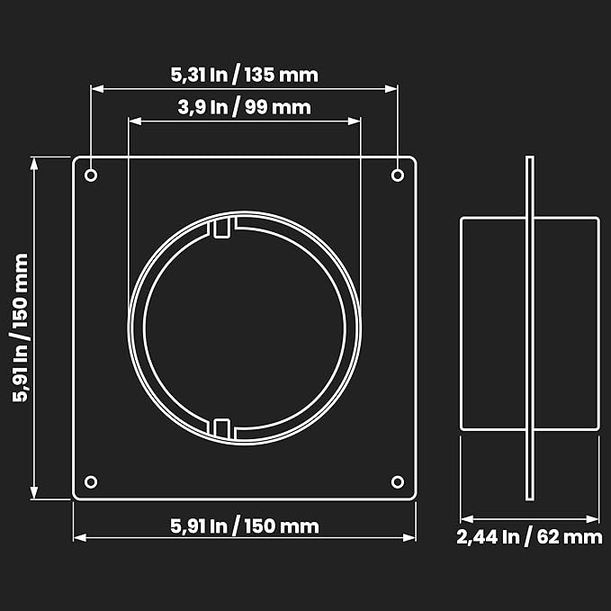 4" Inch Duct Connector Flange - Image 2