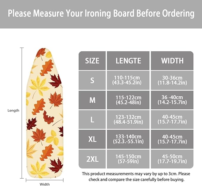 ZCFYGDX 15" x 50" Ironing Board Cover Scorch Resistant, Wear & Soil Resistant - Image 6