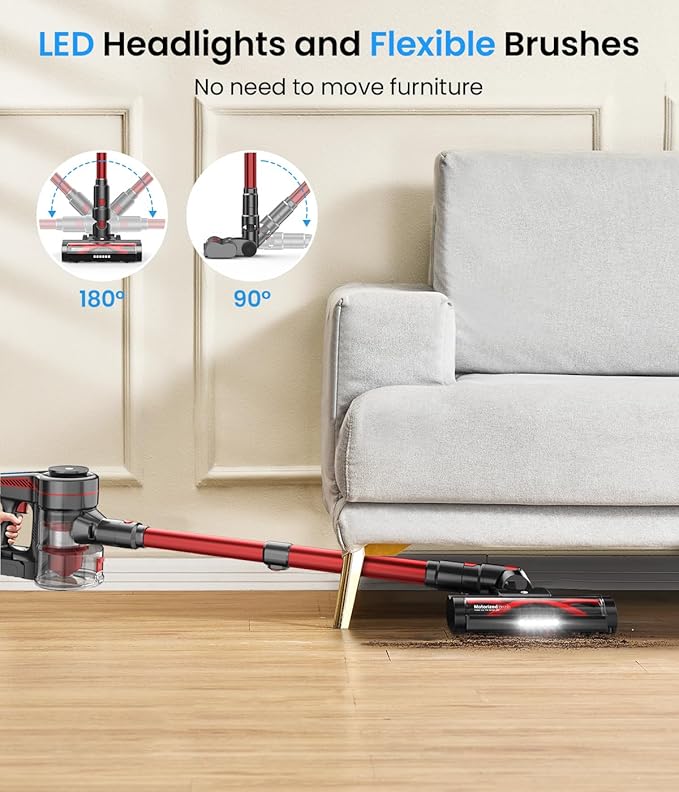 CHEBIO Cordless Vacuum Cleaner, Stick Vacuum - Image 6