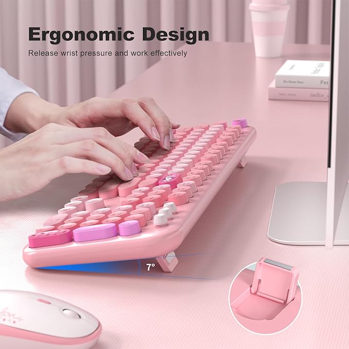 MOFII Wireless Keyboard and Mouse Combo, Full Size 2.4G Plug and Play - Image 4