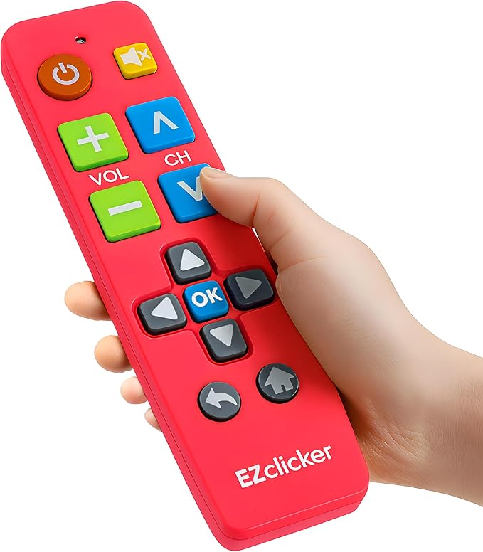 EZclicker Plus Big Button Universal TV Remote Simple Easy to Use, Works by Unknown